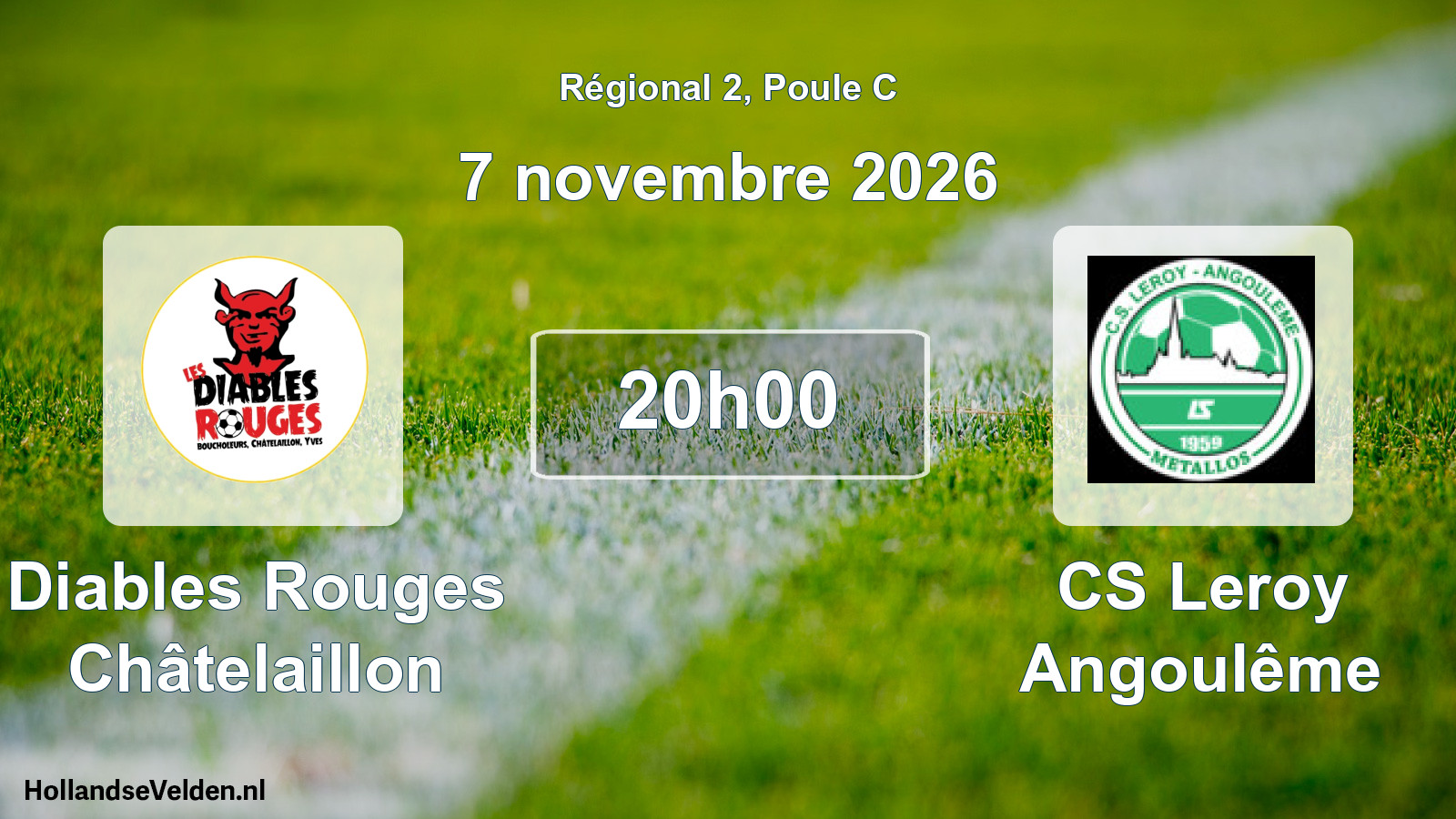 Scheduled Match: Diables Rouges Châtelaillon - CS Leroy Angoulême (7 November 2026)