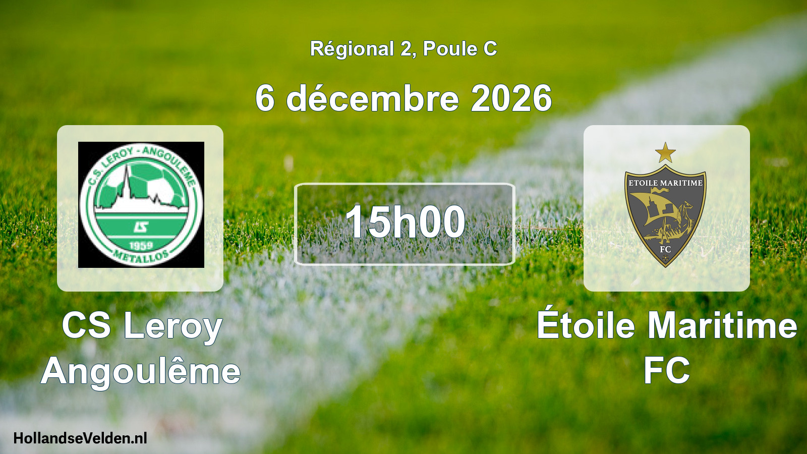 Scheduled Match: CS Leroy Angoulême - Étoile Maritime FC (6 December 2026)