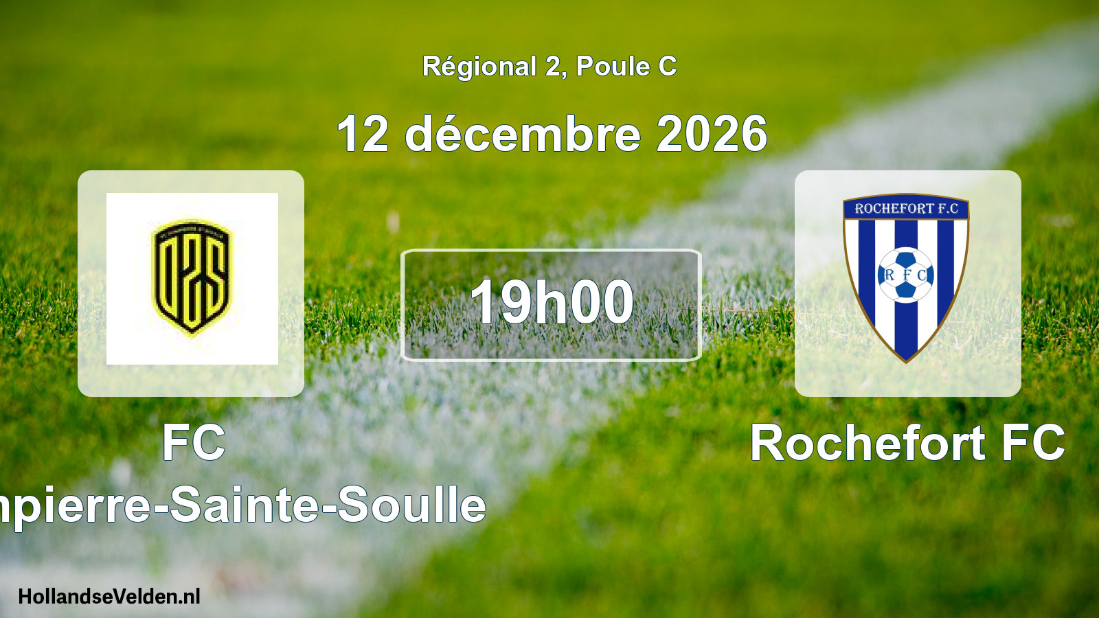 Geplande wedstrijd: FC Dompierre-Sainte-Soulle - Rochefort FC (12 december 2026)