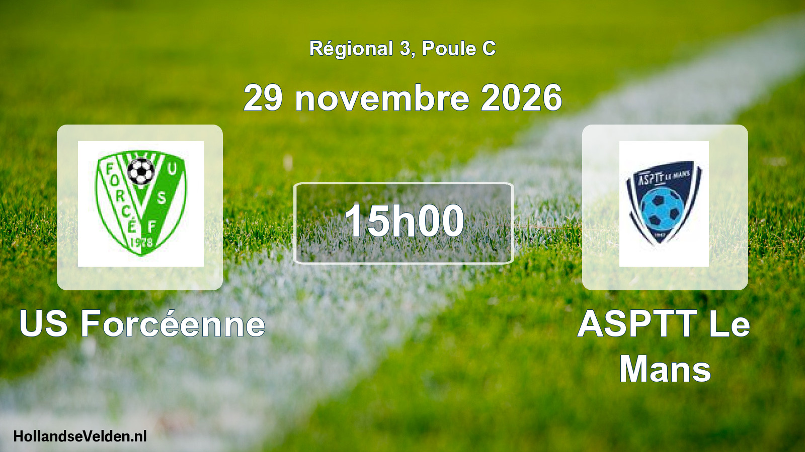 Scheduled Match: US Forcéenne - ASPTT Le Mans (29 November 2026)