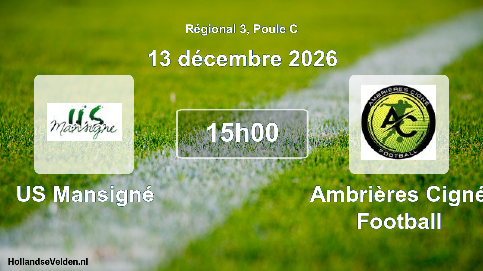 Scheduled Match: US Mansigné - Ambrières Cigné Football (13 December 2026)