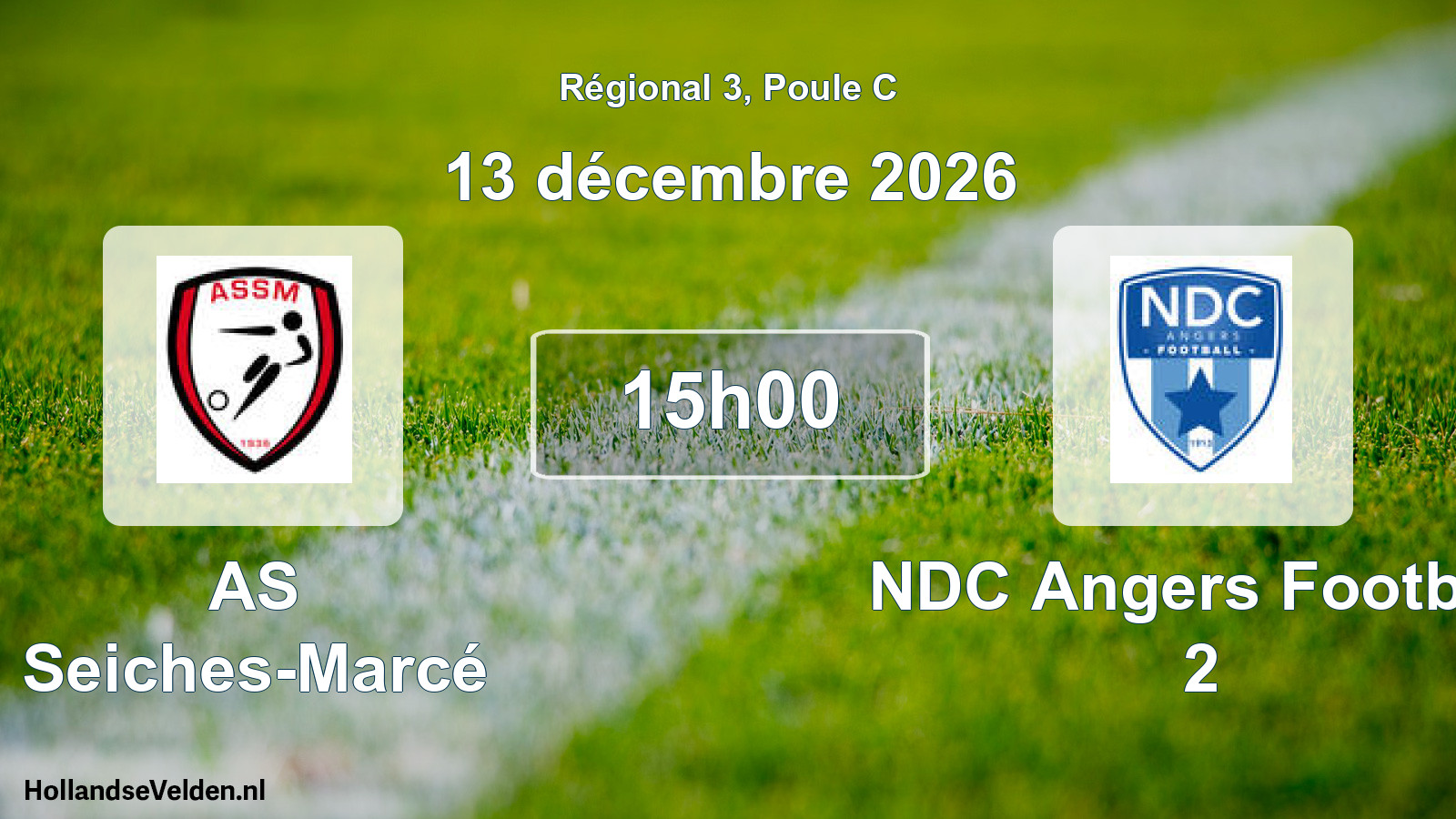 Scheduled Match: AS Seiches-Marcé - NDC Angers Football 2 (13 December 2026)