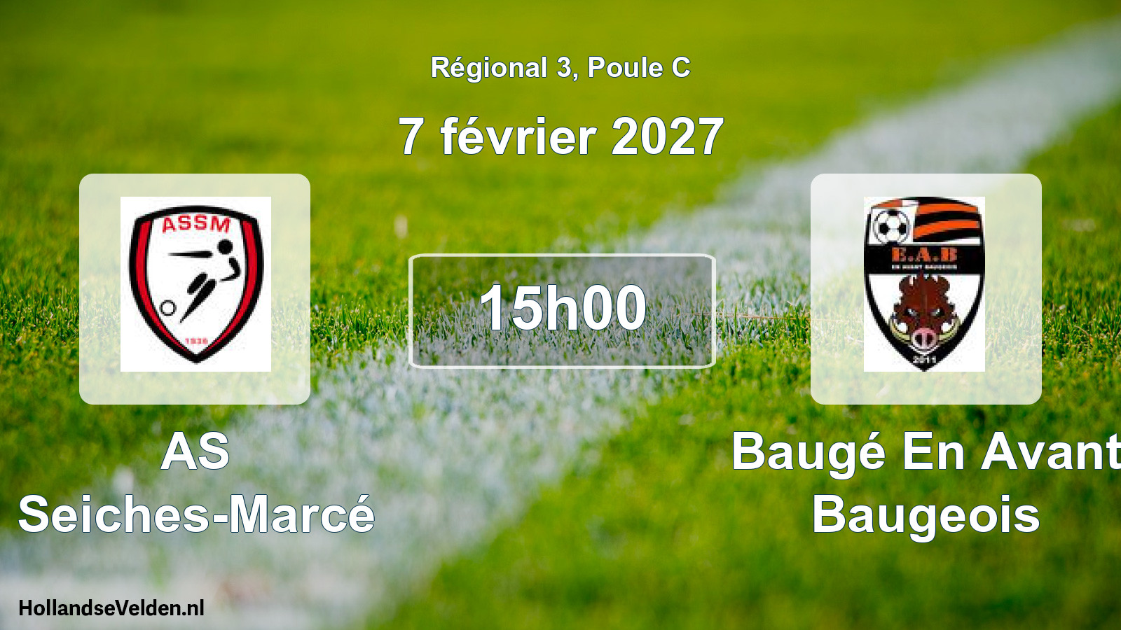 Scheduled Match: AS Seiches-Marcé - Baugé En Avant Baugeois (7 February 2027)