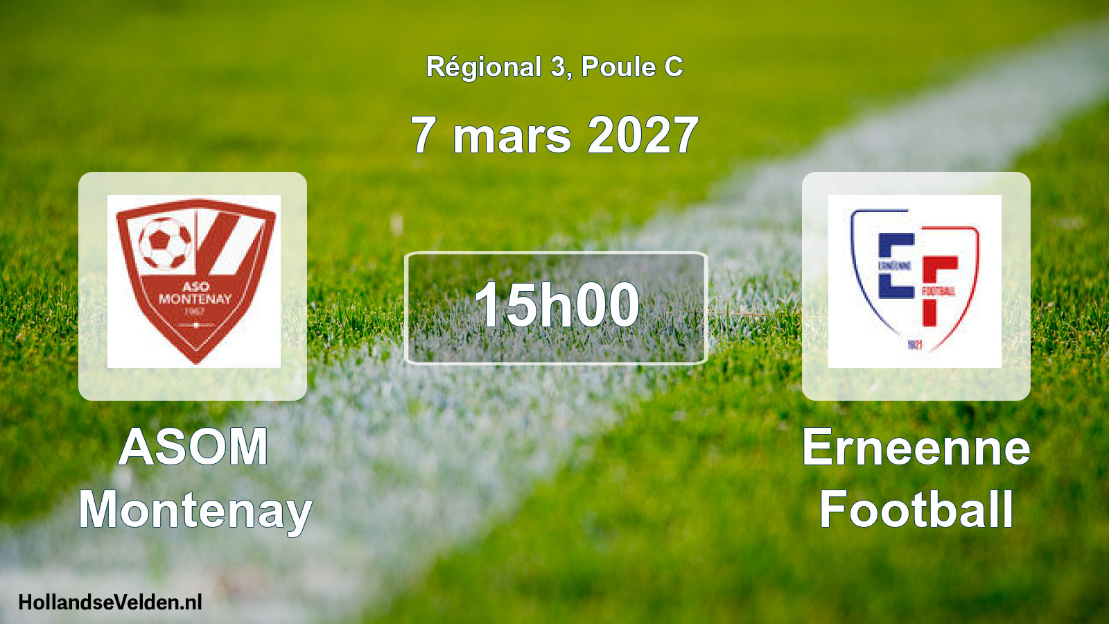 Scheduled Match: ASOM Montenay - Erneenne Football (7 March 2027)