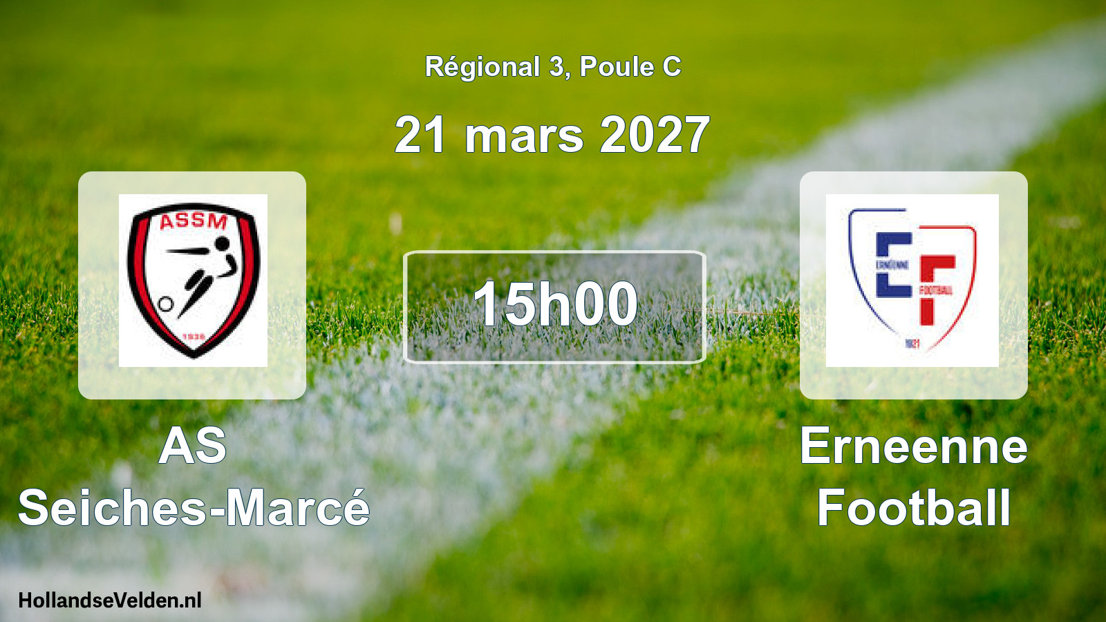 Scheduled Match: AS Seiches-Marcé - Erneenne Football (21 March 2027)