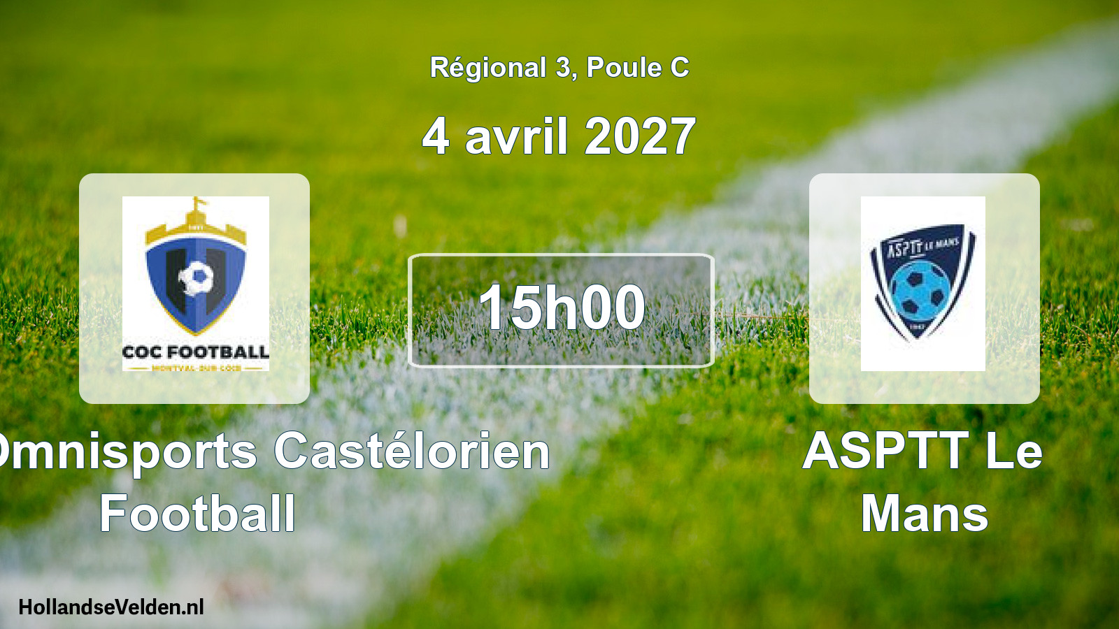 Scheduled Match: Club Omnisports Castélorien Football - ASPTT Le Mans (4 April 2027)