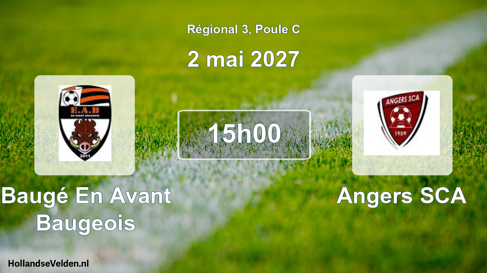 Match programmé: Baugé En Avant Baugeois - Angers SCA (2 mai 2027)