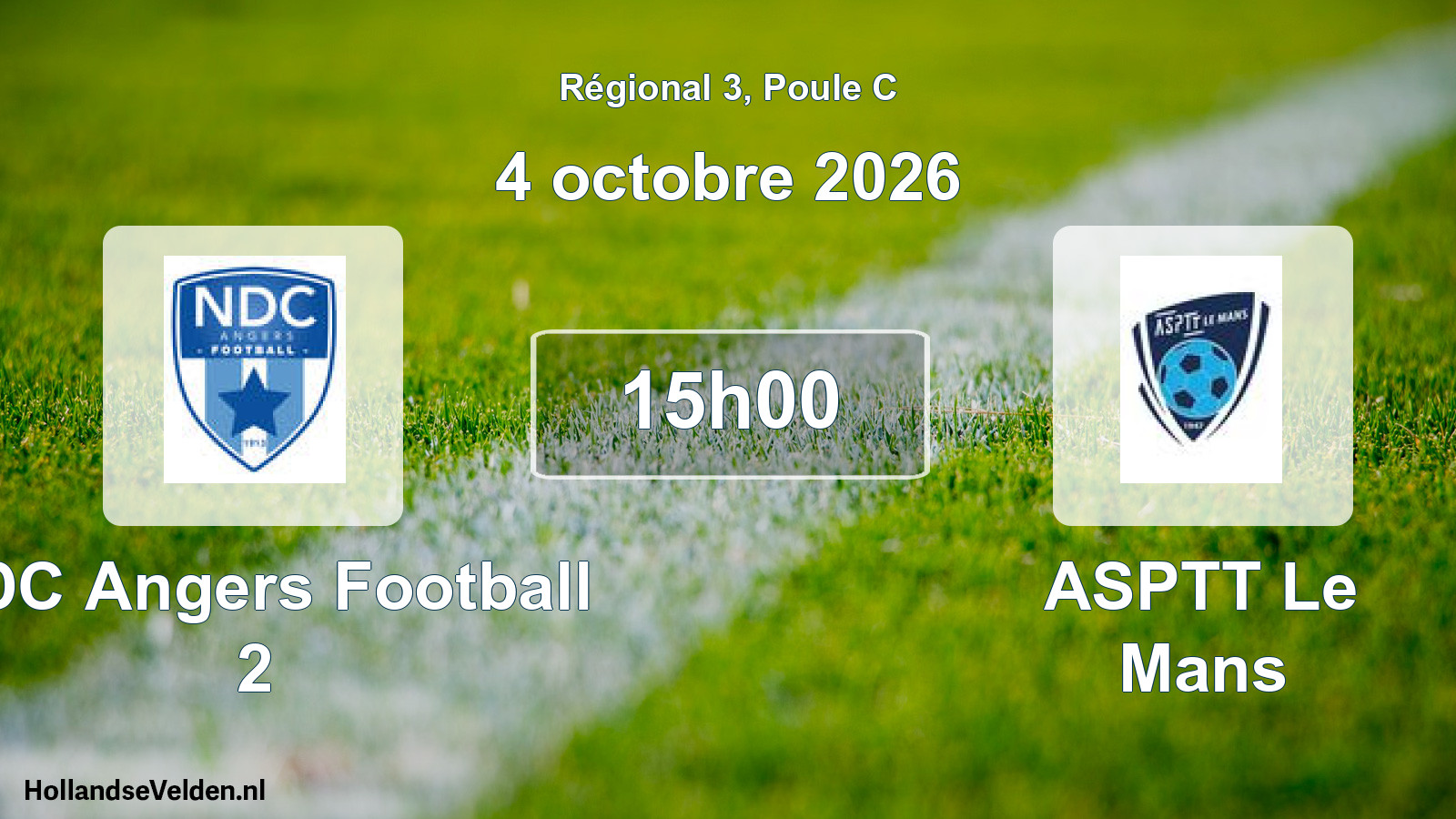Scheduled Match: NDC Angers Football 2 - ASPTT Le Mans (4 October 2026)