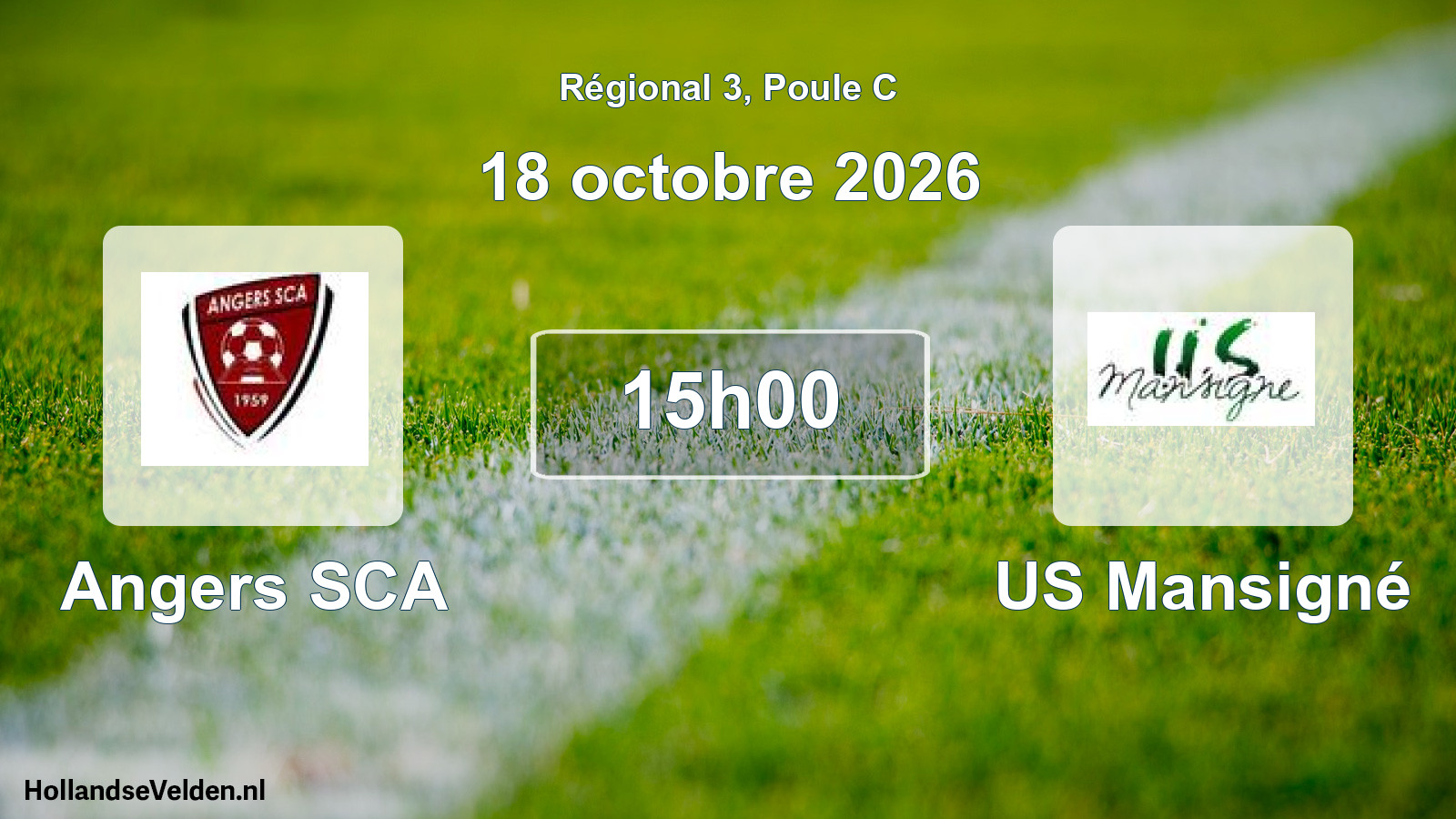 Scheduled Match: Angers SCA - US Mansigné (18 October 2026)