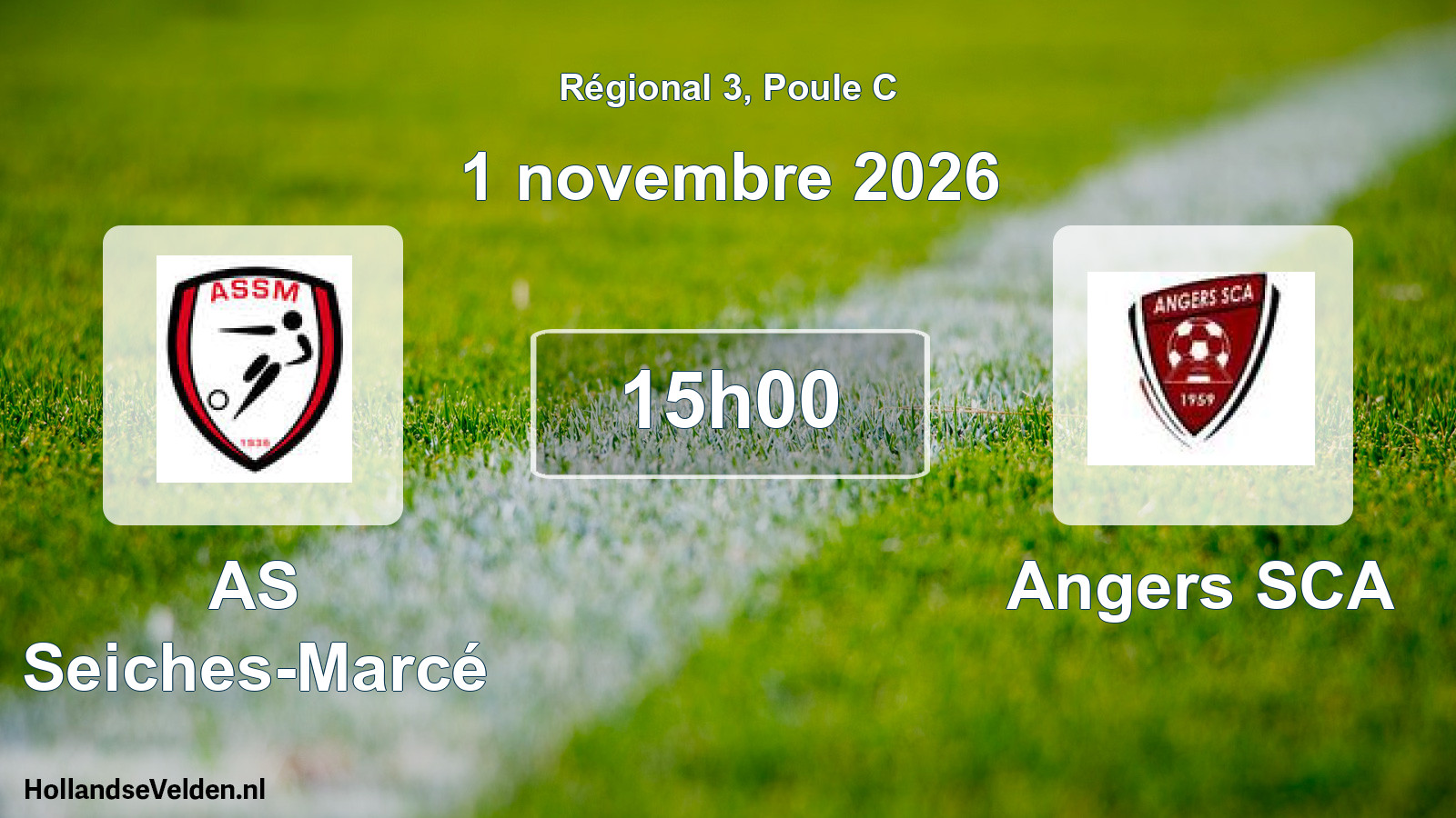 Geplande wedstrijd: AS Seiches-Marcé - Angers SCA (1 november 2026)