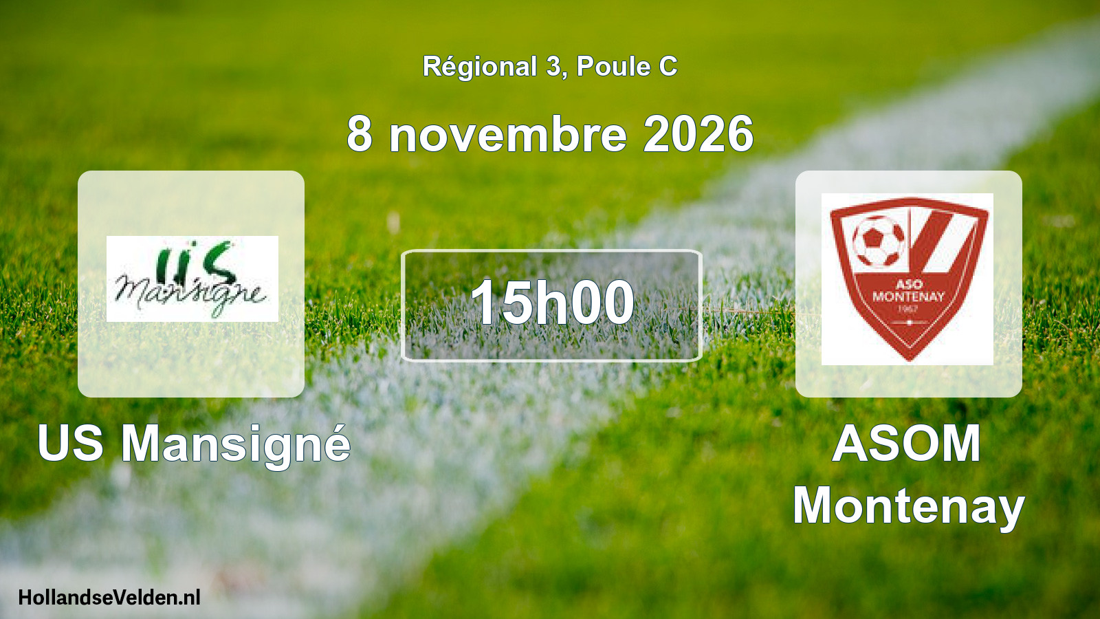 Scheduled Match: US Mansigné - ASOM Montenay (8 November 2026)