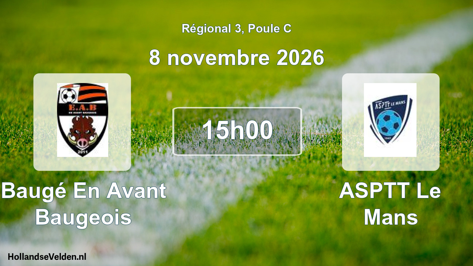 Scheduled Match: Baugé En Avant Baugeois - ASPTT Le Mans (8 November 2026)