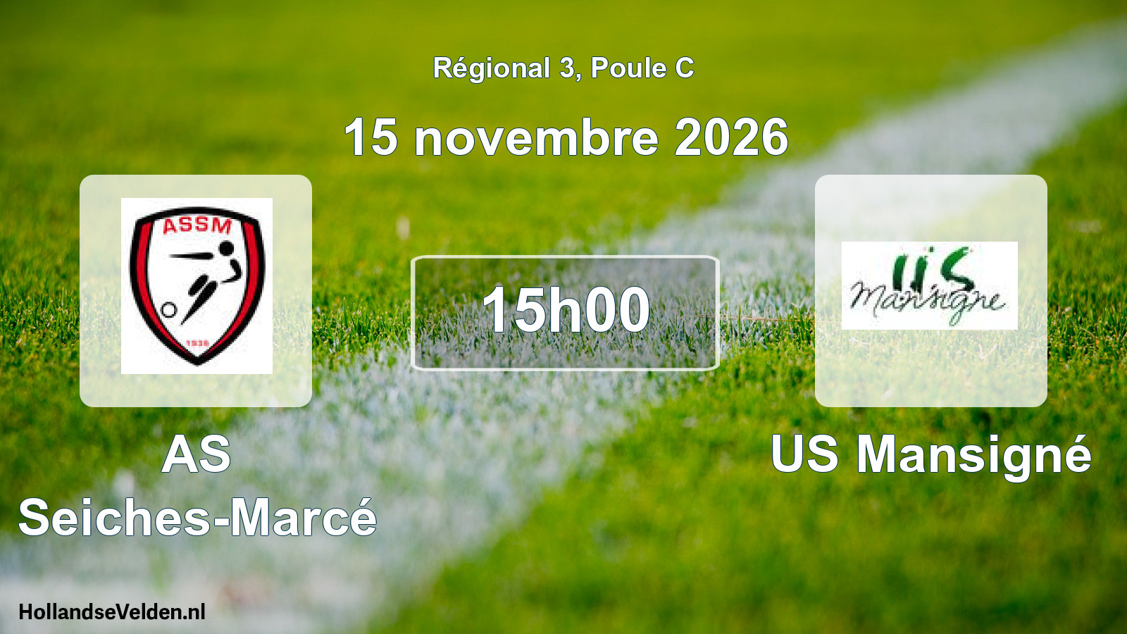 Scheduled Match: AS Seiches-Marcé - US Mansigné (15 November 2026)