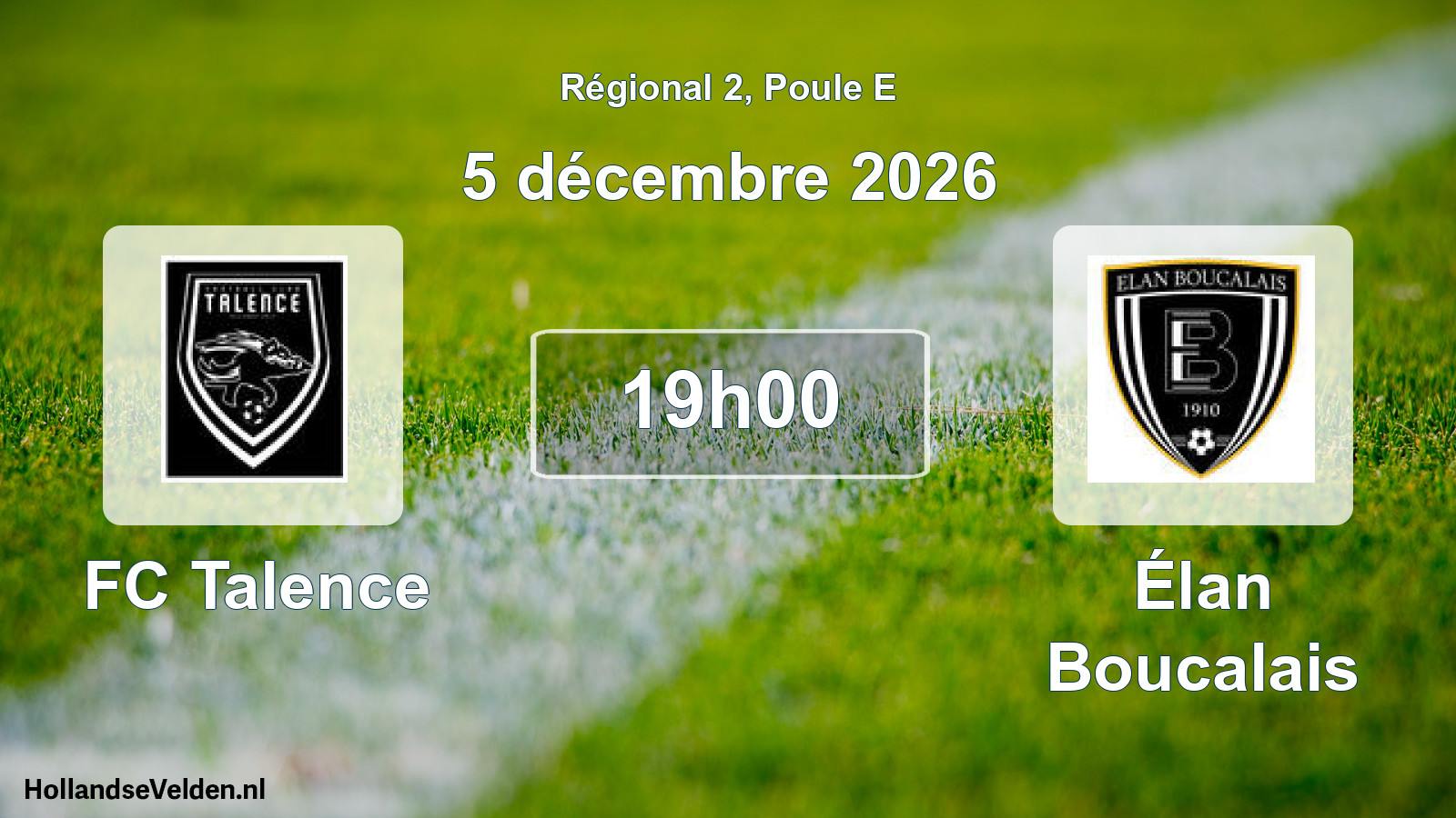 Scheduled Match: FC Talence - Élan Boucalais (5 December 2026)