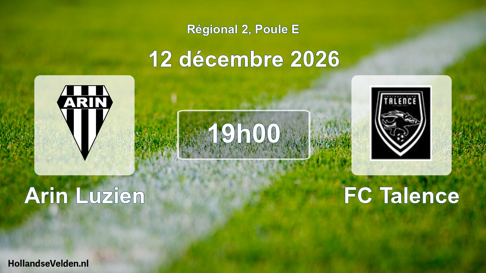 Scheduled Match: Arin Luzien - FC Talence (12 December 2026)