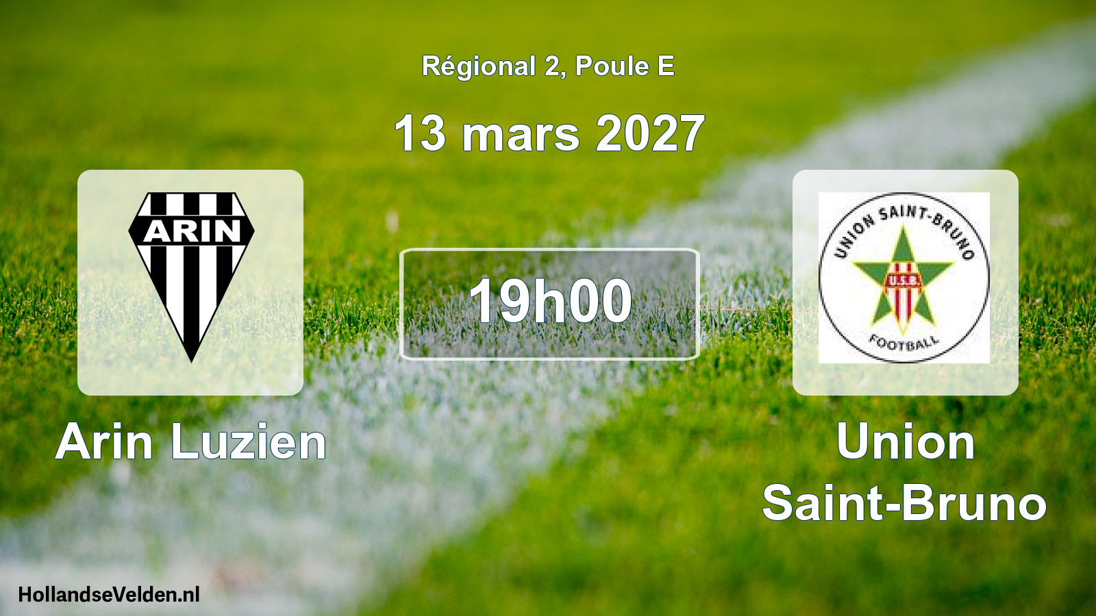 Scheduled Match: Arin Luzien - Union Saint-Bruno (13 March 2027)