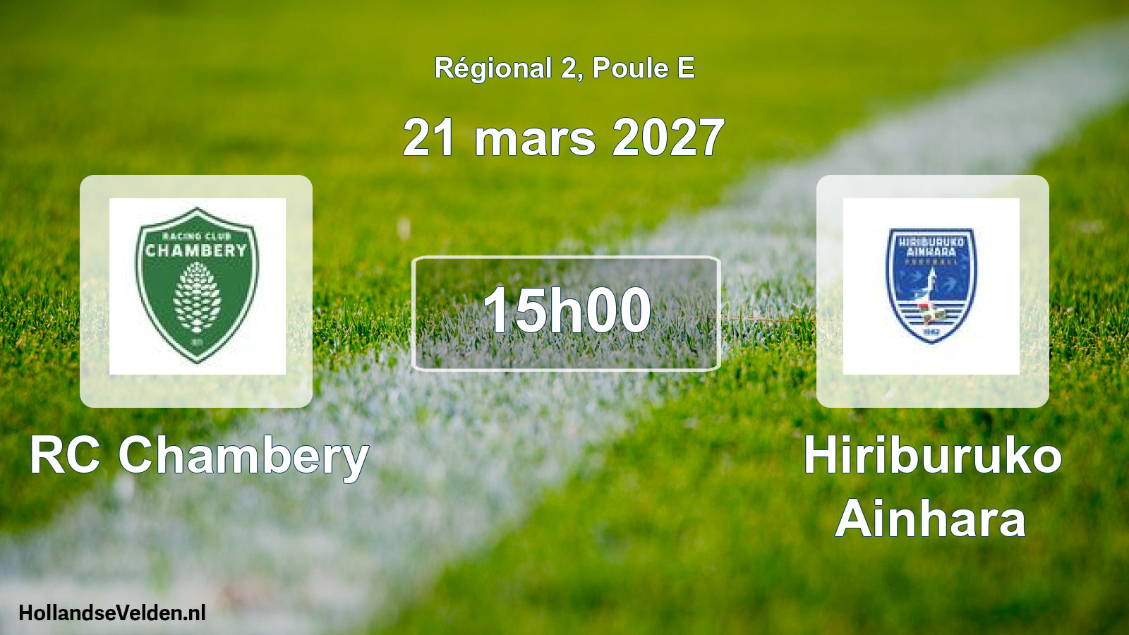 Scheduled Match: RC Chambery - Hiriburuko Ainhara (21 March 2027)
