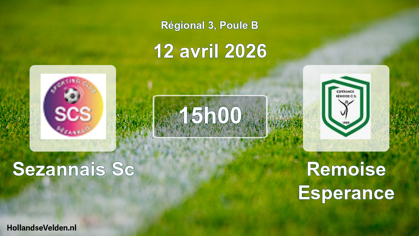 Scheduled Match: Sezannais Sc - Remoise Esperance (12 April 2026)