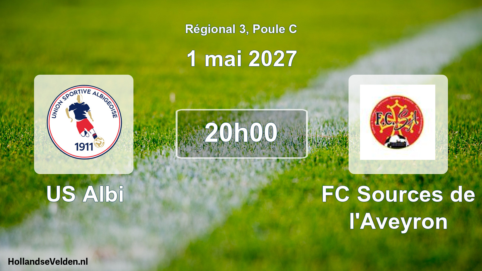 Match programmé: US Albi - FC Sources de l'Aveyron (1 mai 2027)