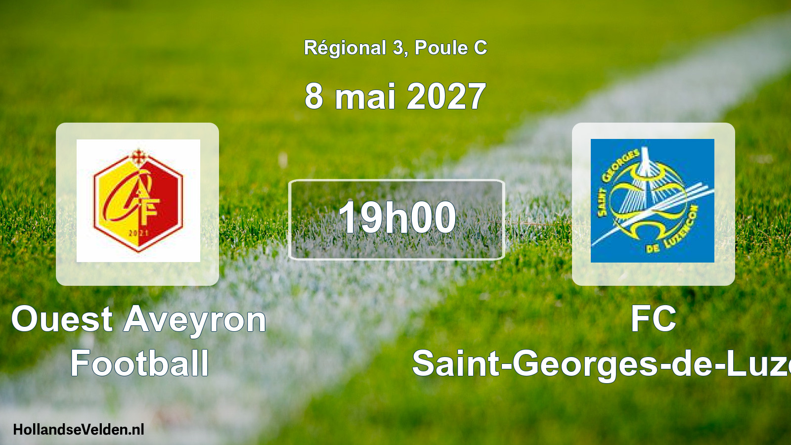 Match programmé: Ouest Aveyron Football - FC Saint-Georges-de-Luzençon (8 mai 2027)