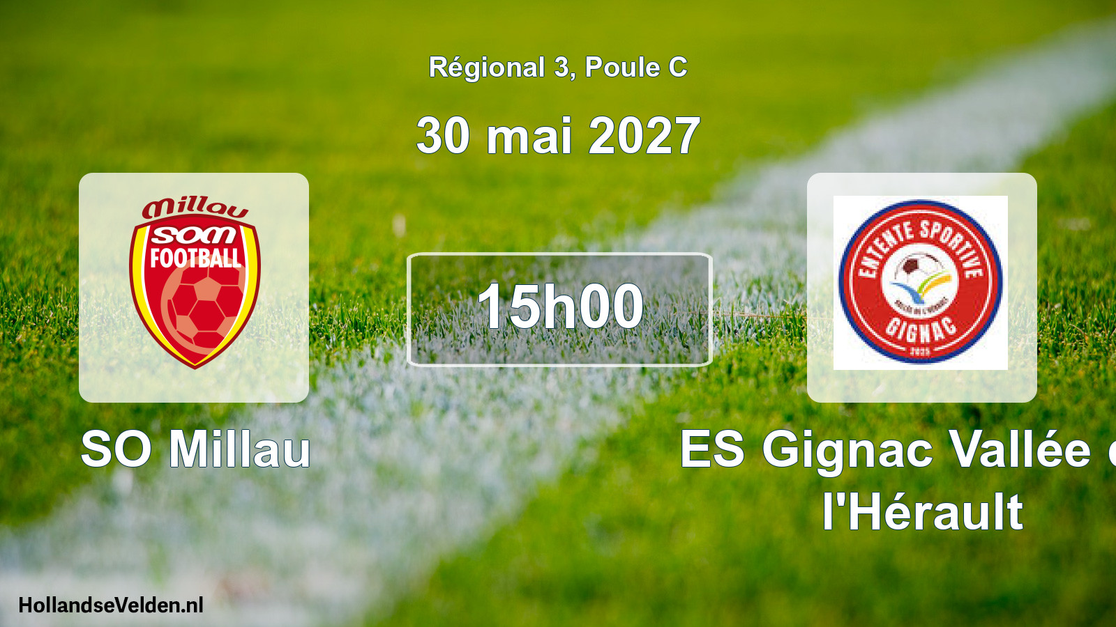 Match programmé: SO Millau - ES Gignac Vallée de l'Hérault (30 mai 2027)