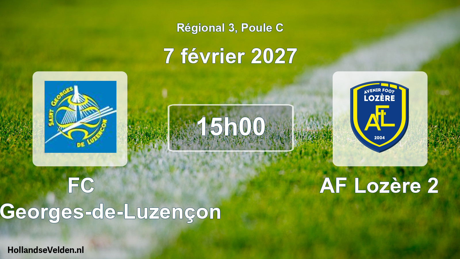 Scheduled Match: FC Saint-Georges-de-Luzençon - AF Lozère 2 (7 February 2027)