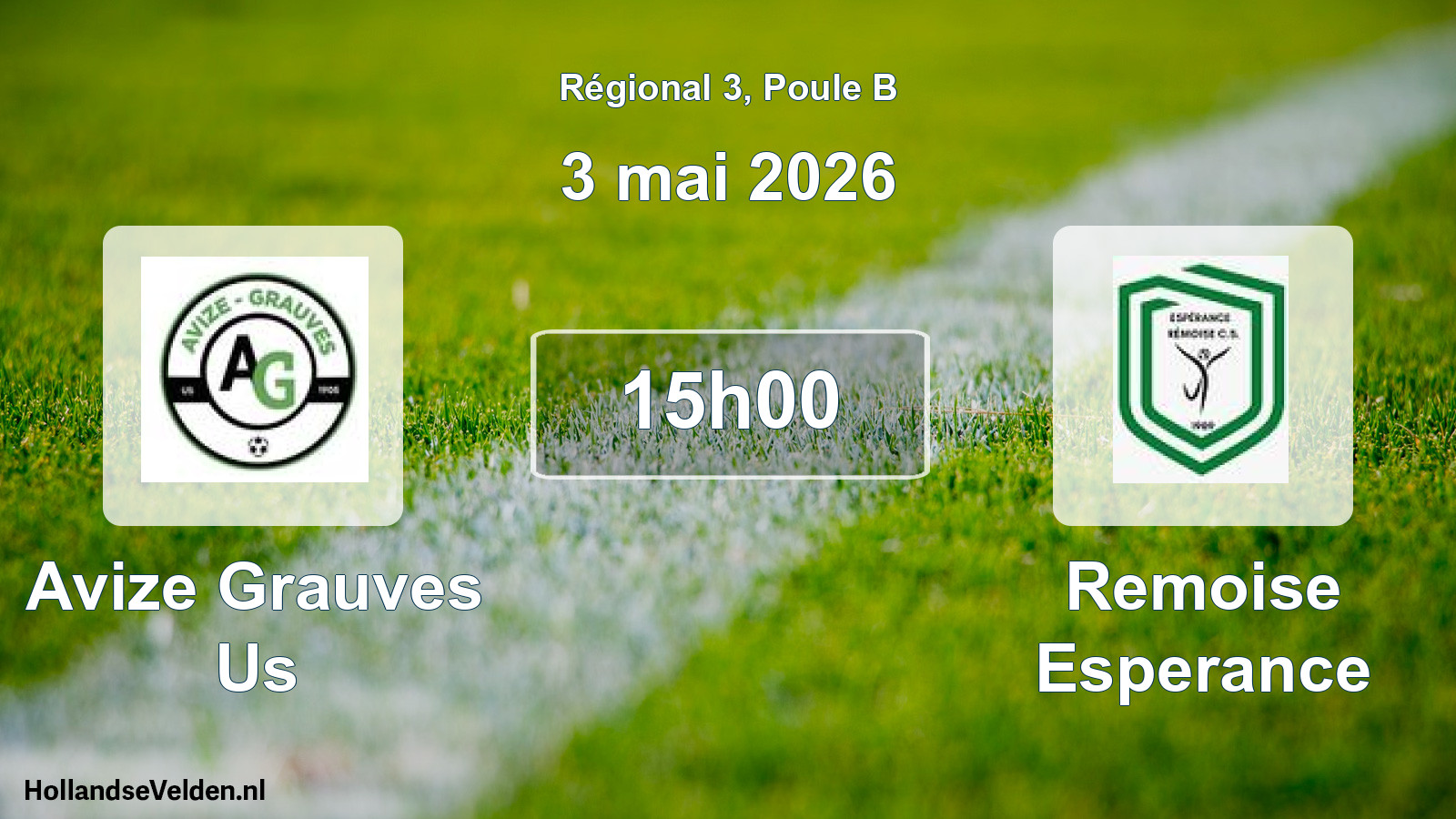 Scheduled Match: Avize Grauves Us - Remoise Esperance (3 May 2026)