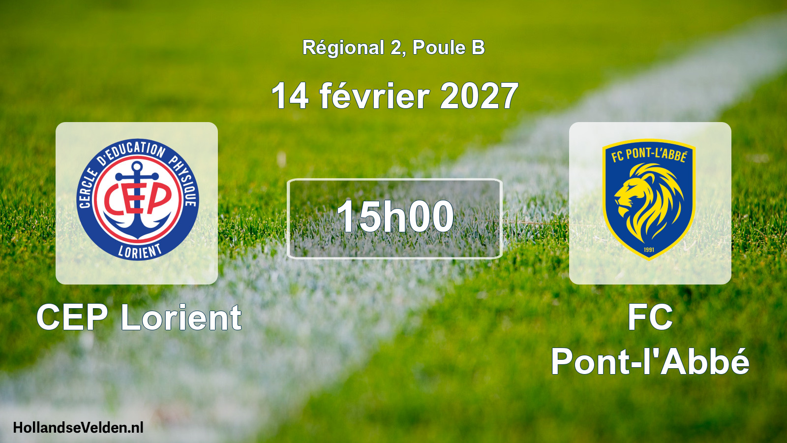 Scheduled Match: CEP Lorient - FC Pont-l'Abbé (14 February 2027)