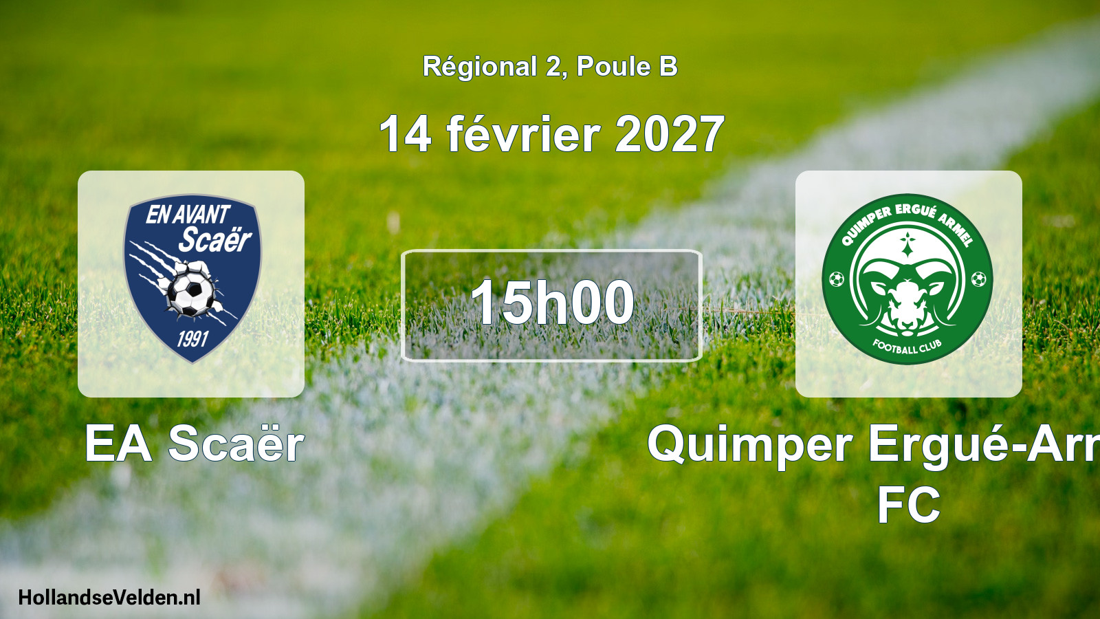 Scheduled Match: EA Scaër - Quimper Ergué-Armel FC (14 February 2027)