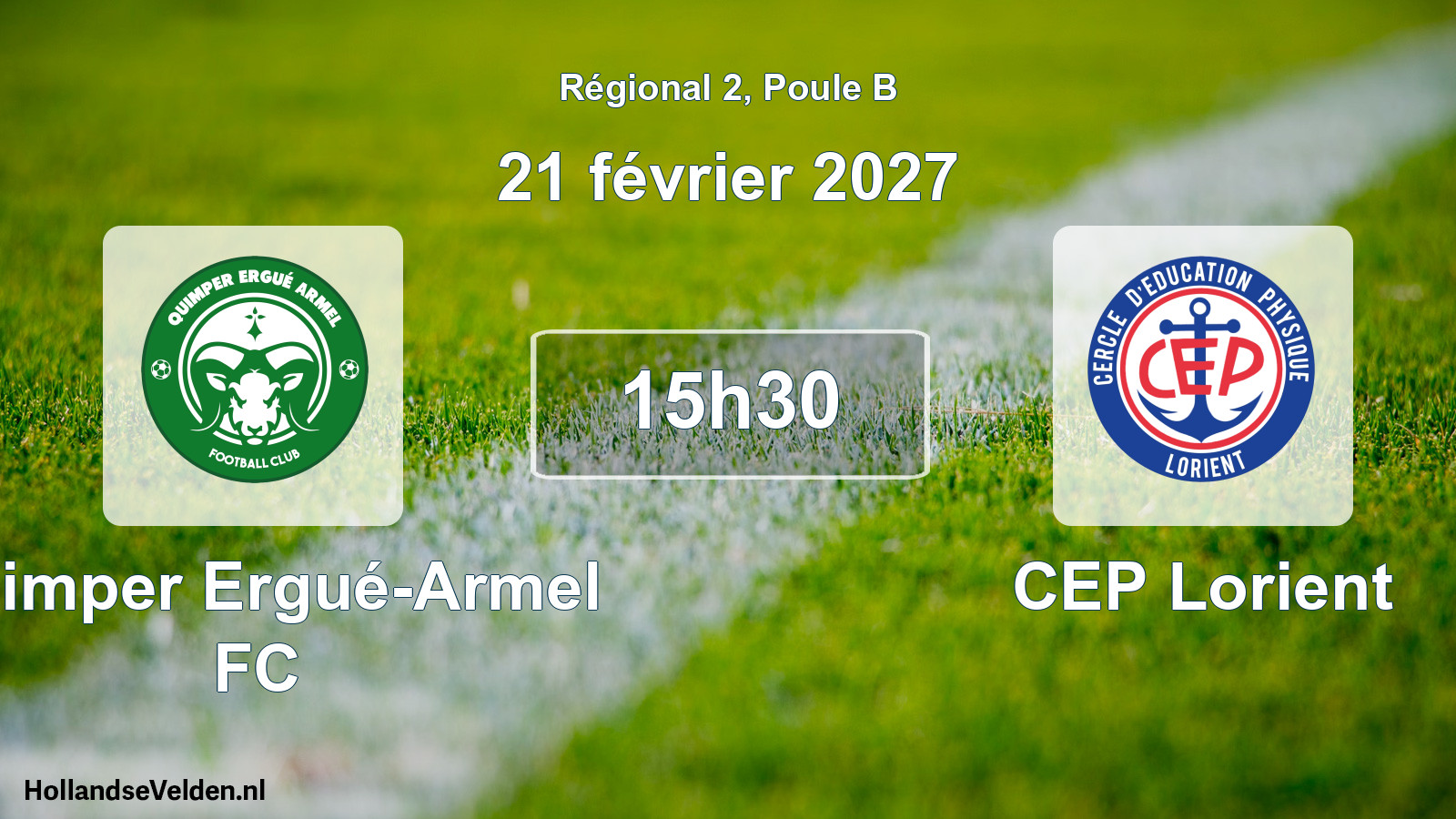 Scheduled Match: Quimper Ergué-Armel FC - CEP Lorient (21 February 2027)