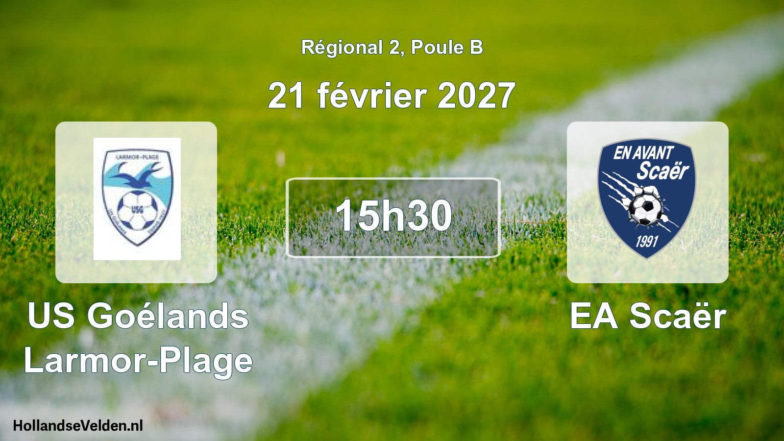 Scheduled Match: US Goélands Larmor-Plage - EA Scaër (21 February 2027)
