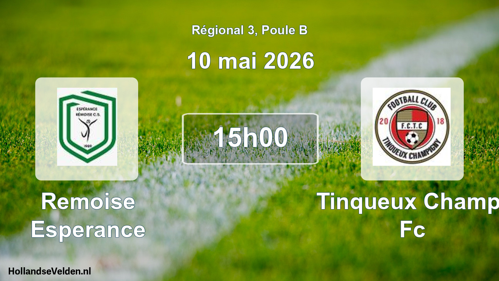 Geplande wedstrijd: Remoise Esperance - Tinqueux Champ. Fc (10 mai 2026)