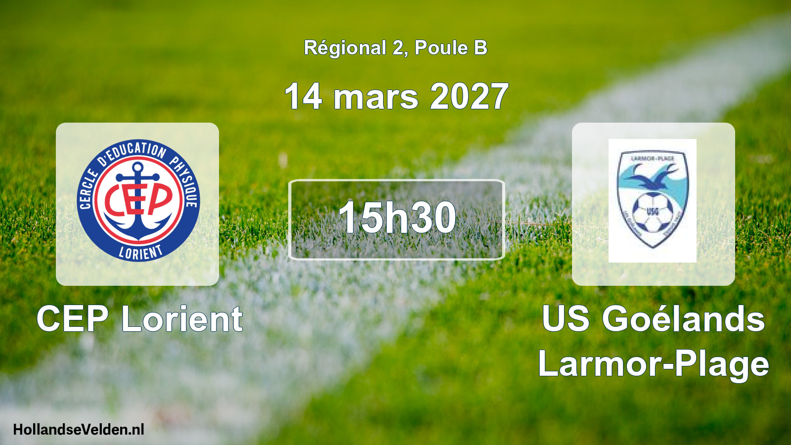 Scheduled Match: CEP Lorient - US Goélands Larmor-Plage (14 March 2027)