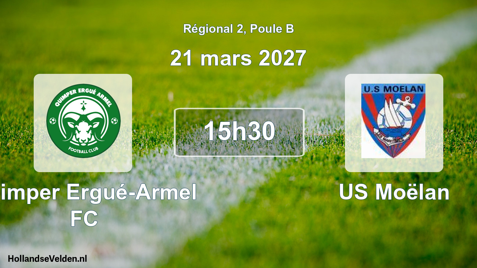 Scheduled Match: Quimper Ergué-Armel FC - US Moëlan (21 March 2027)