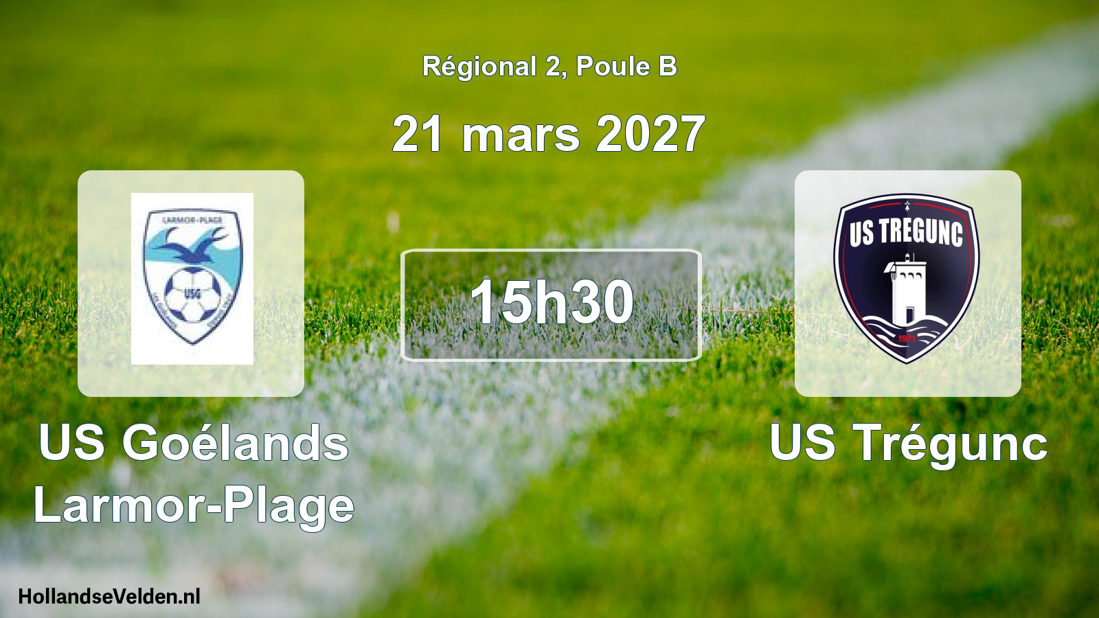 Scheduled Match: US Goélands Larmor-Plage - US Trégunc (21 March 2027)