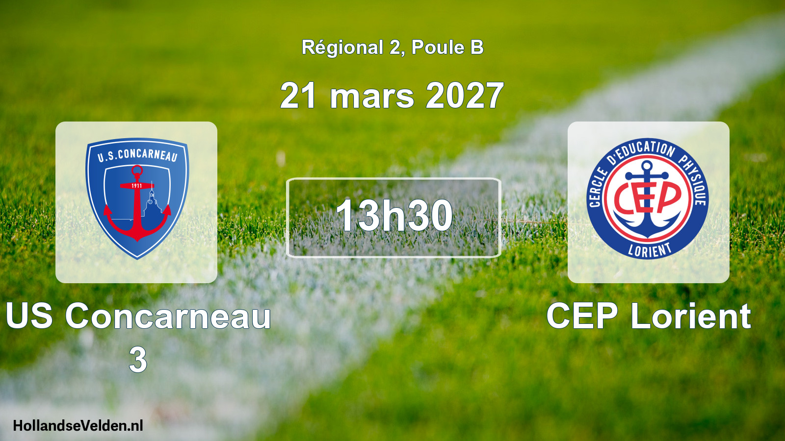 Scheduled Match: US Concarneau 3 - CEP Lorient (21 March 2027)