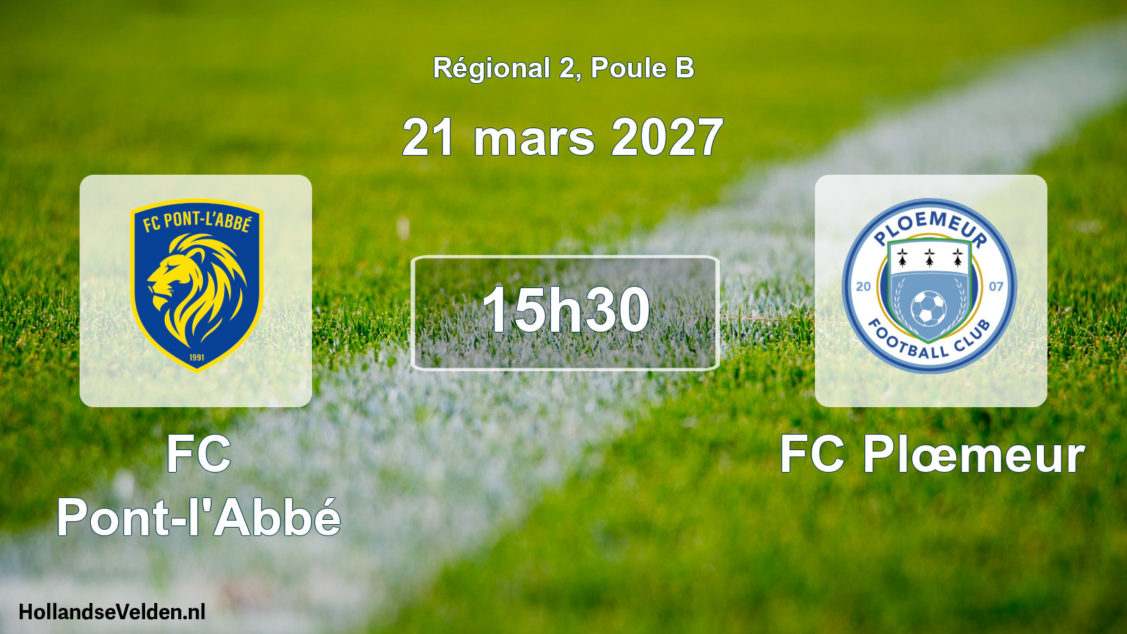 Scheduled Match: FC Pont-l'Abbé - FC Plœmeur (21 March 2027)