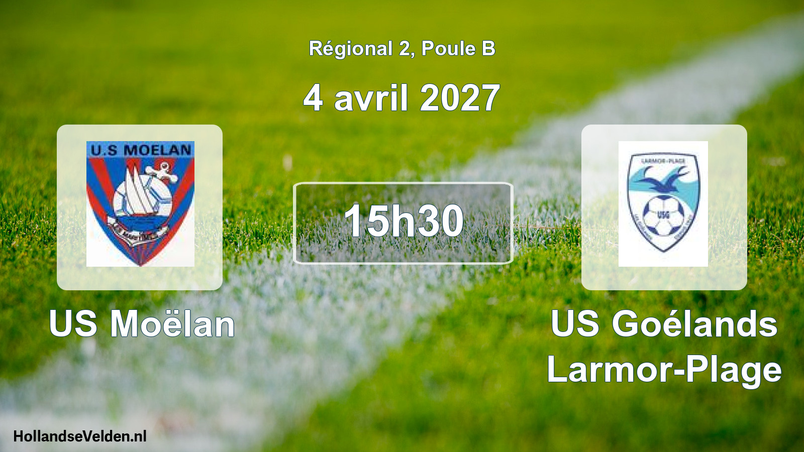 Match programmé: US Moëlan - US Goélands Larmor-Plage (4 avril 2027)