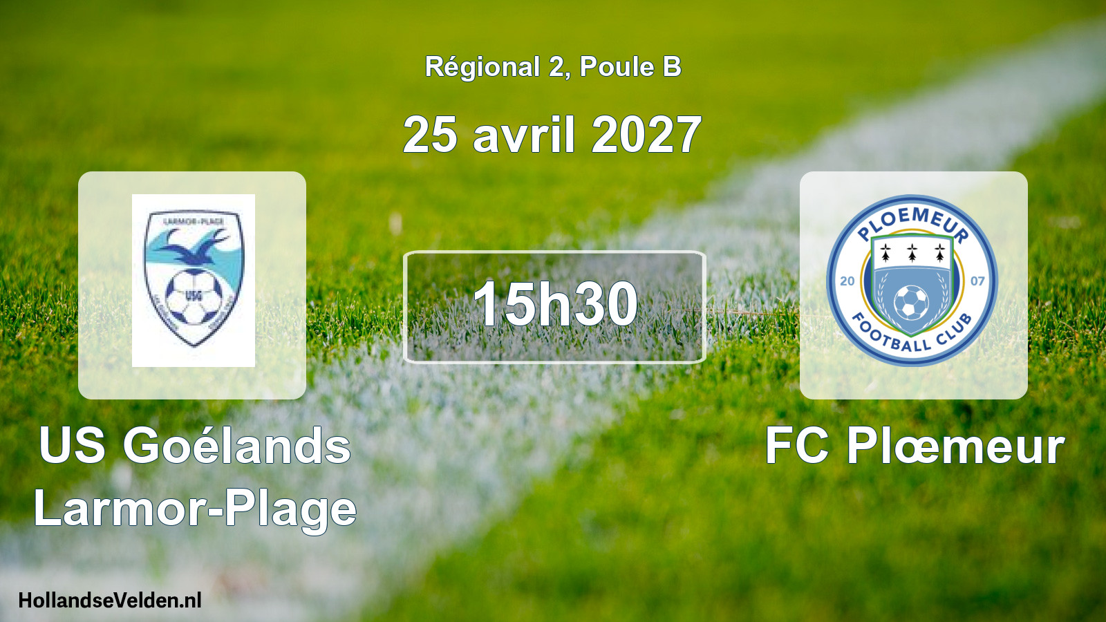 Scheduled Match: US Goélands Larmor-Plage - FC Plœmeur (25 April 2027)
