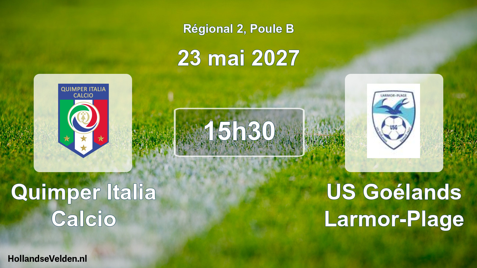 Scheduled Match: Quimper Italia Calcio - US Goélands Larmor-Plage (23 May 2027)