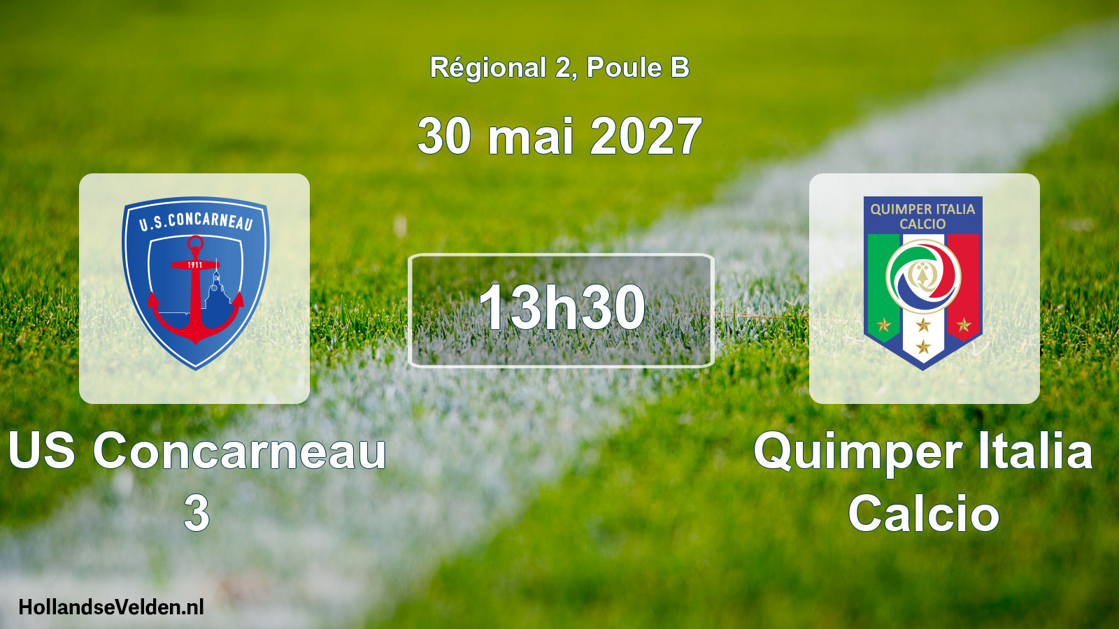 Scheduled Match: US Concarneau 3 - Quimper Italia Calcio (30 May 2027)