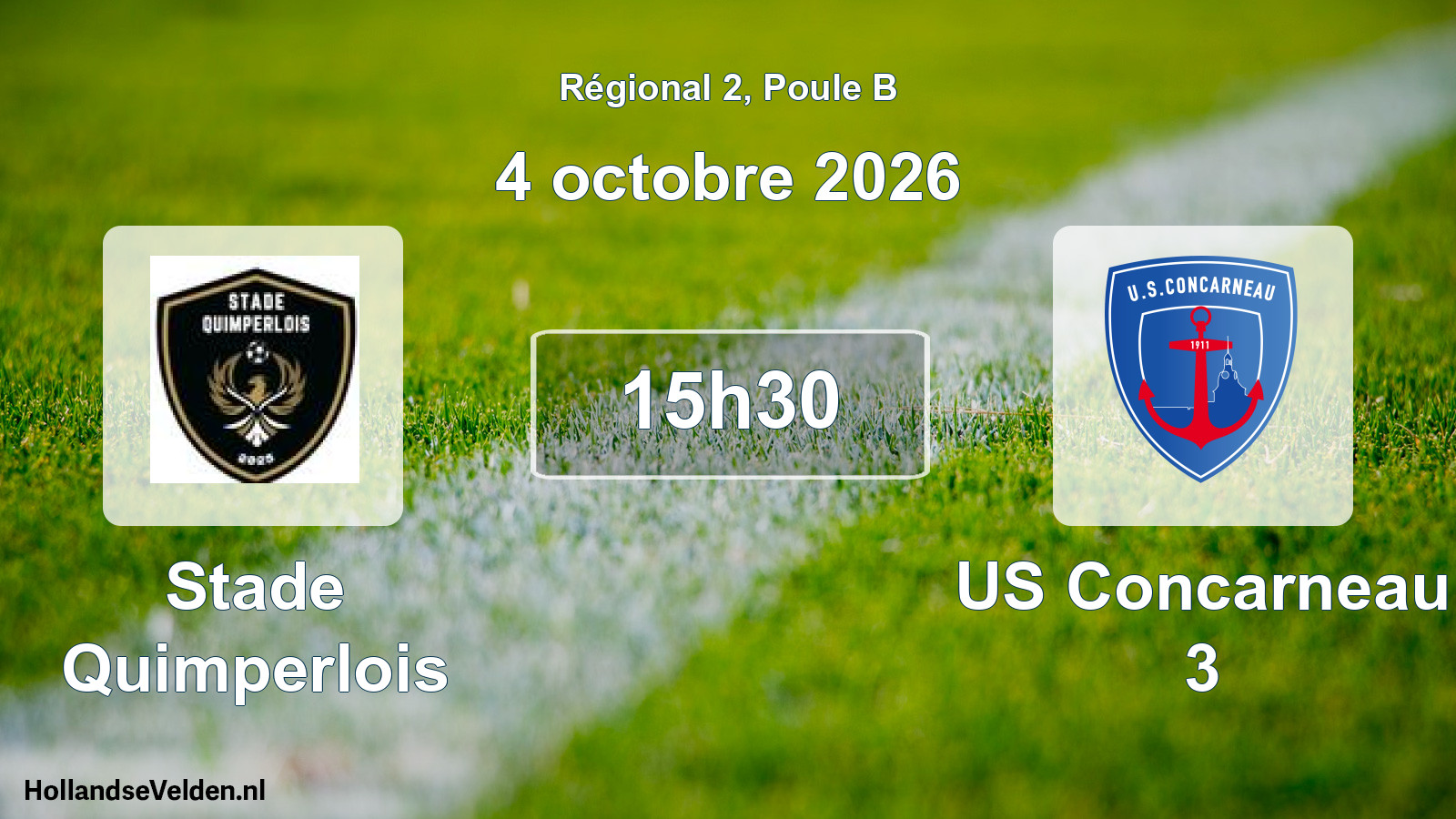 Geplande wedstrijd: Stade Quimperlois - US Concarneau 3 (4 oktober 2026)