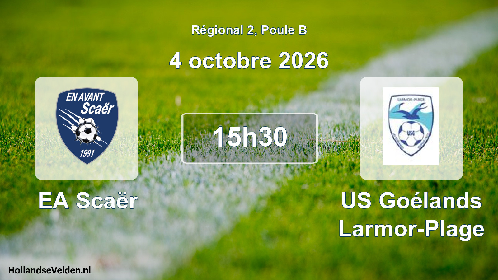 Scheduled Match: EA Scaër - US Goélands Larmor-Plage (4 October 2026)