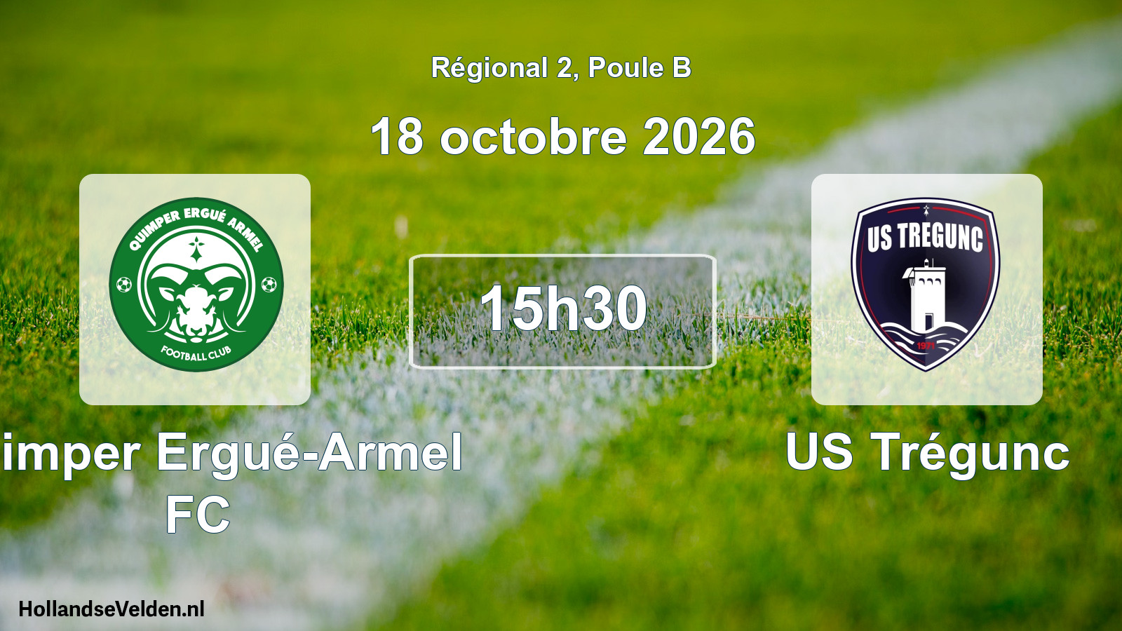 Scheduled Match: Quimper Ergué-Armel FC - US Trégunc (18 October 2026)
