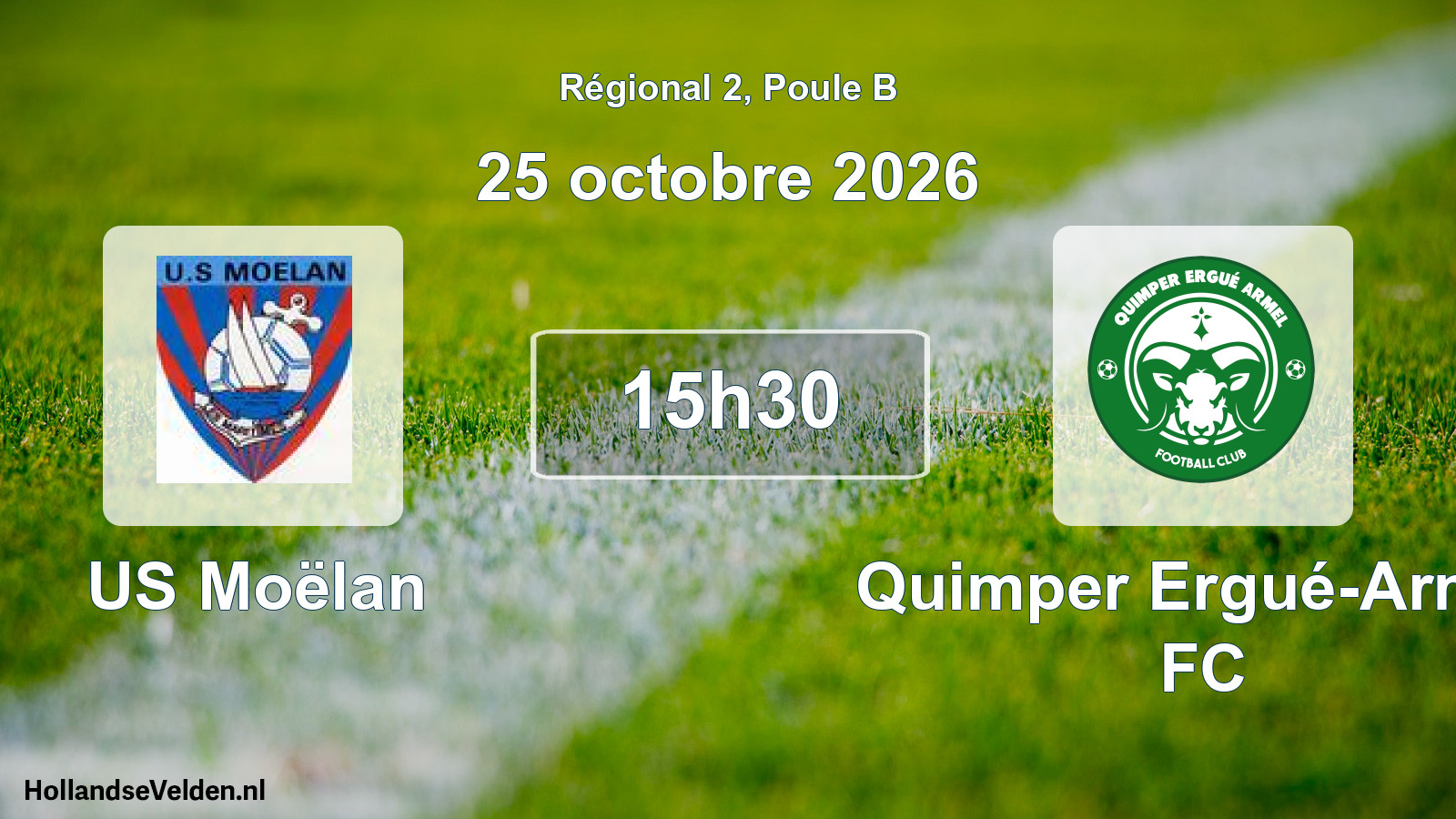 Scheduled Match: US Moëlan - Quimper Ergué-Armel FC (25 October 2026)