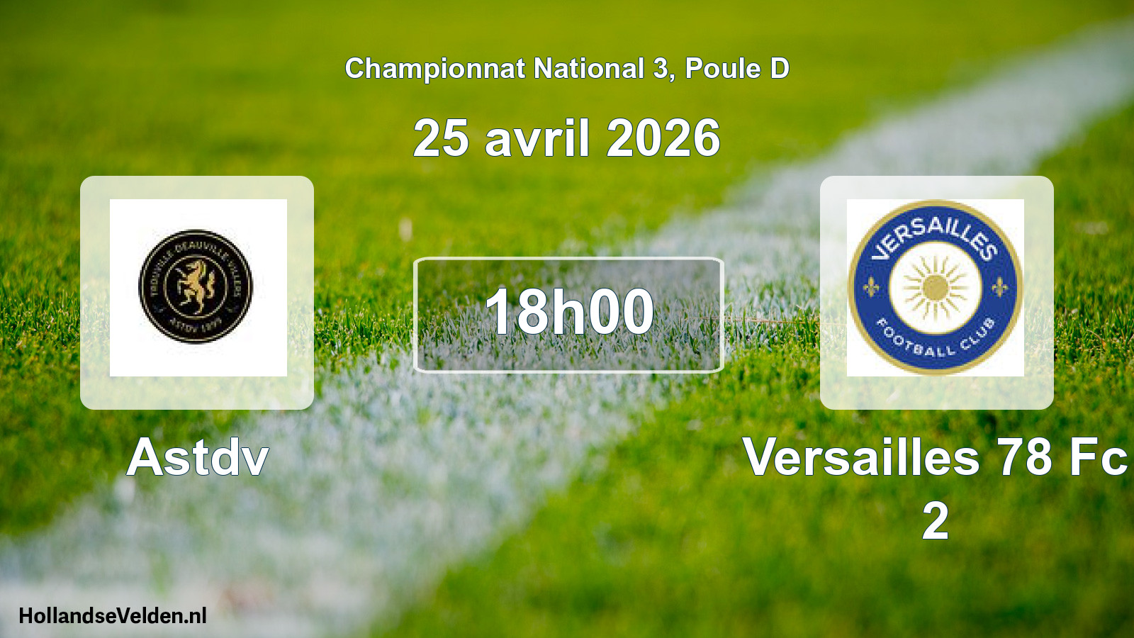 Scheduled Match: Astdv - Versailles 78 Fc 2 (25 April 2026)