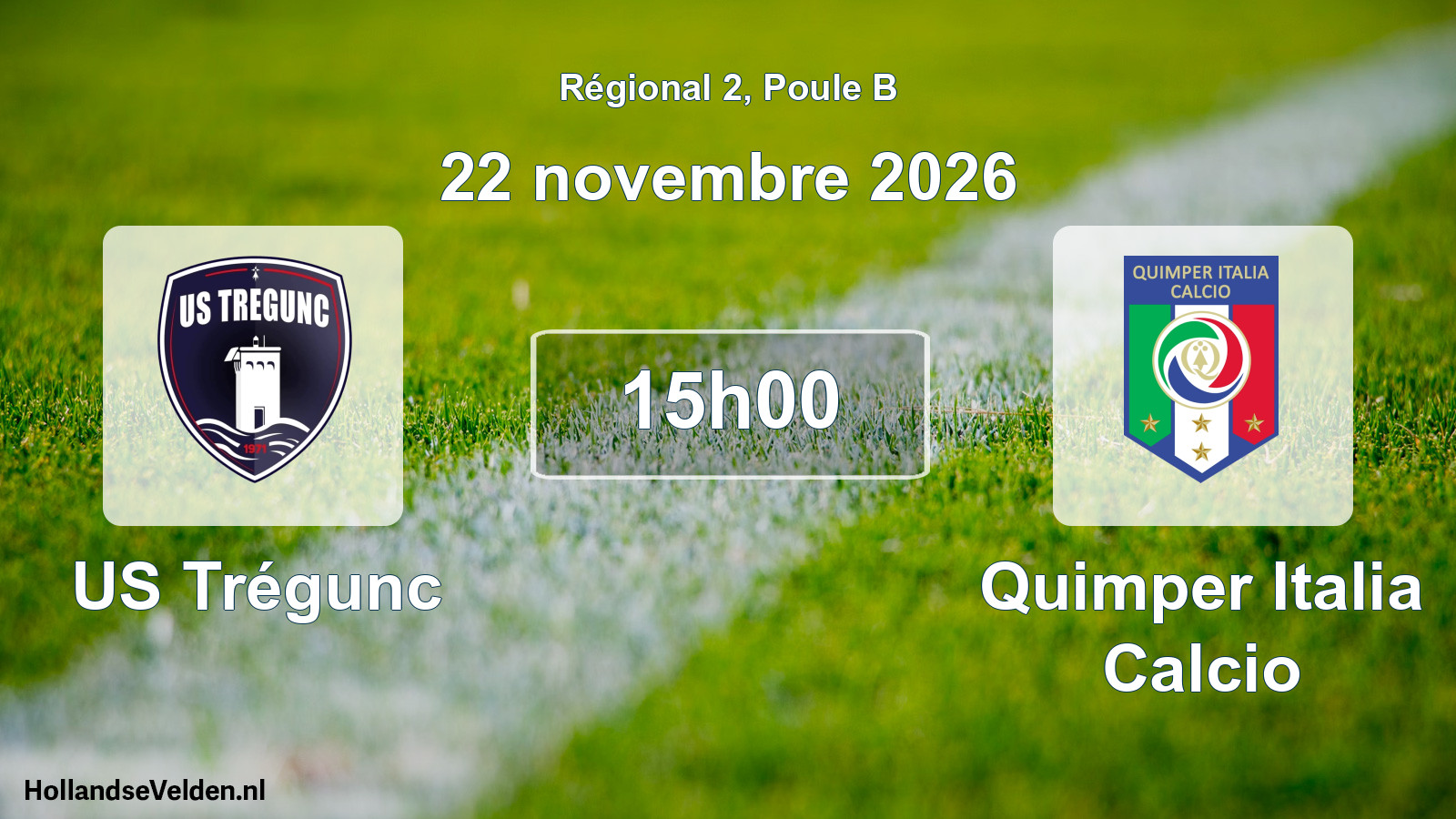 Scheduled Match: US Trégunc - Quimper Italia Calcio (22 November 2026)