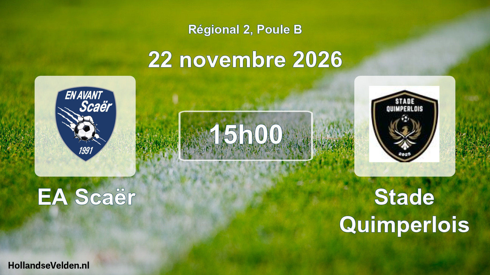 Scheduled Match: EA Scaër - Stade Quimperlois (22 November 2026)