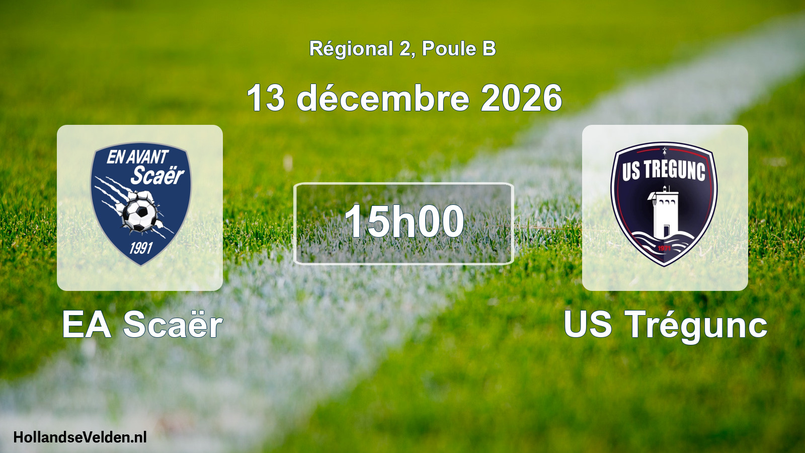 Scheduled Match: EA Scaër - US Trégunc (13 December 2026)