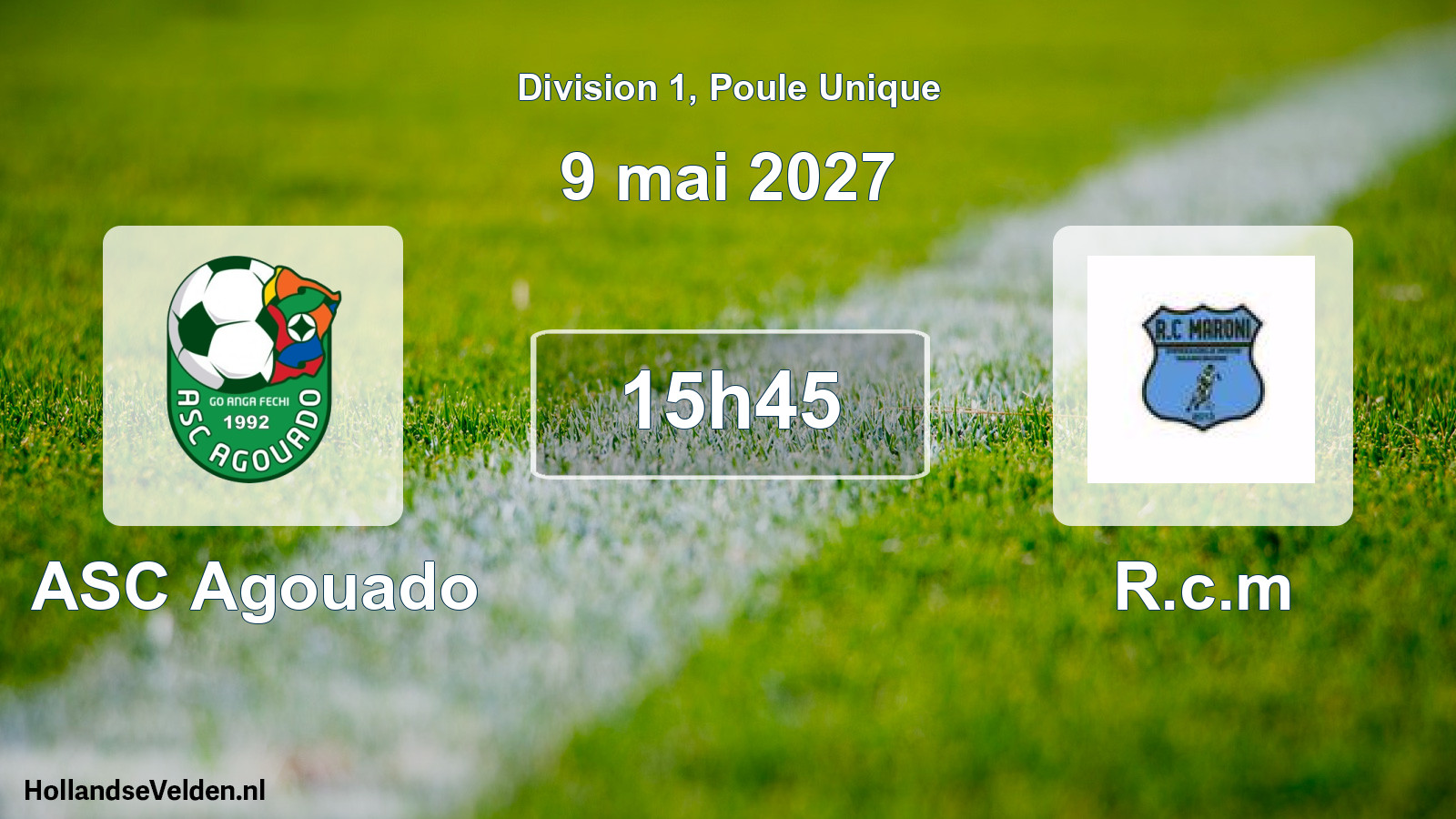 Match programmé: ASC Agouado - R.c.m (9 mai 2027)